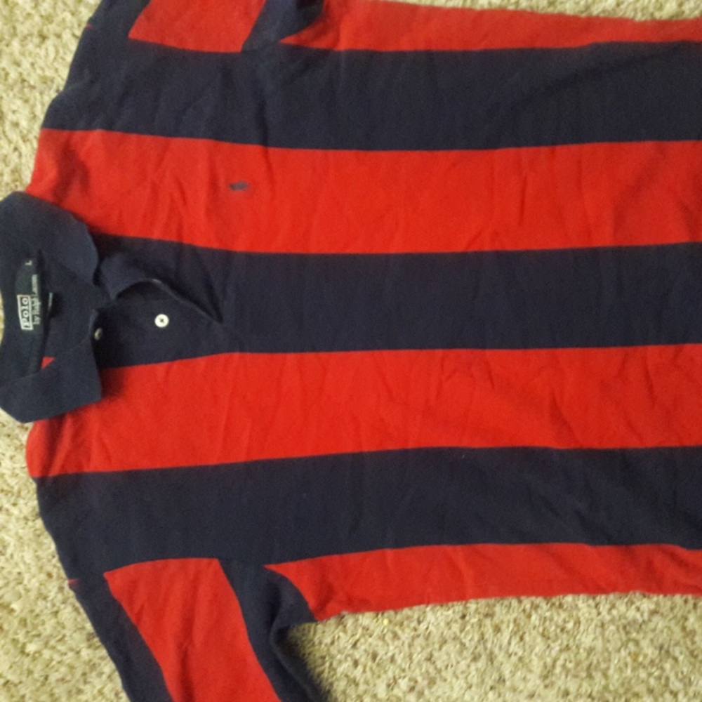 Ralph Lauren men multi stripe vintage polo